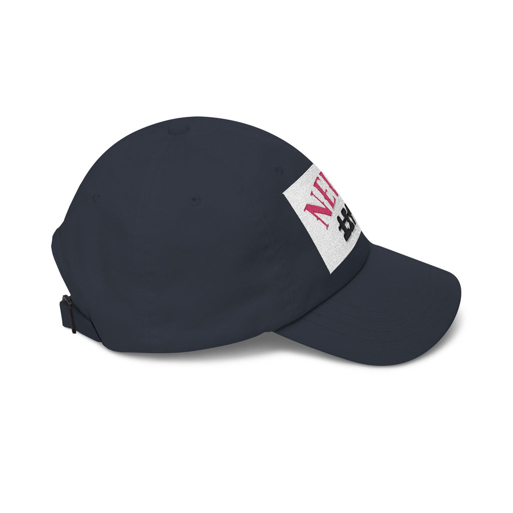 Dad Cap – 'Never QUIT' Distressed Patch Embroidered Baseball Hat