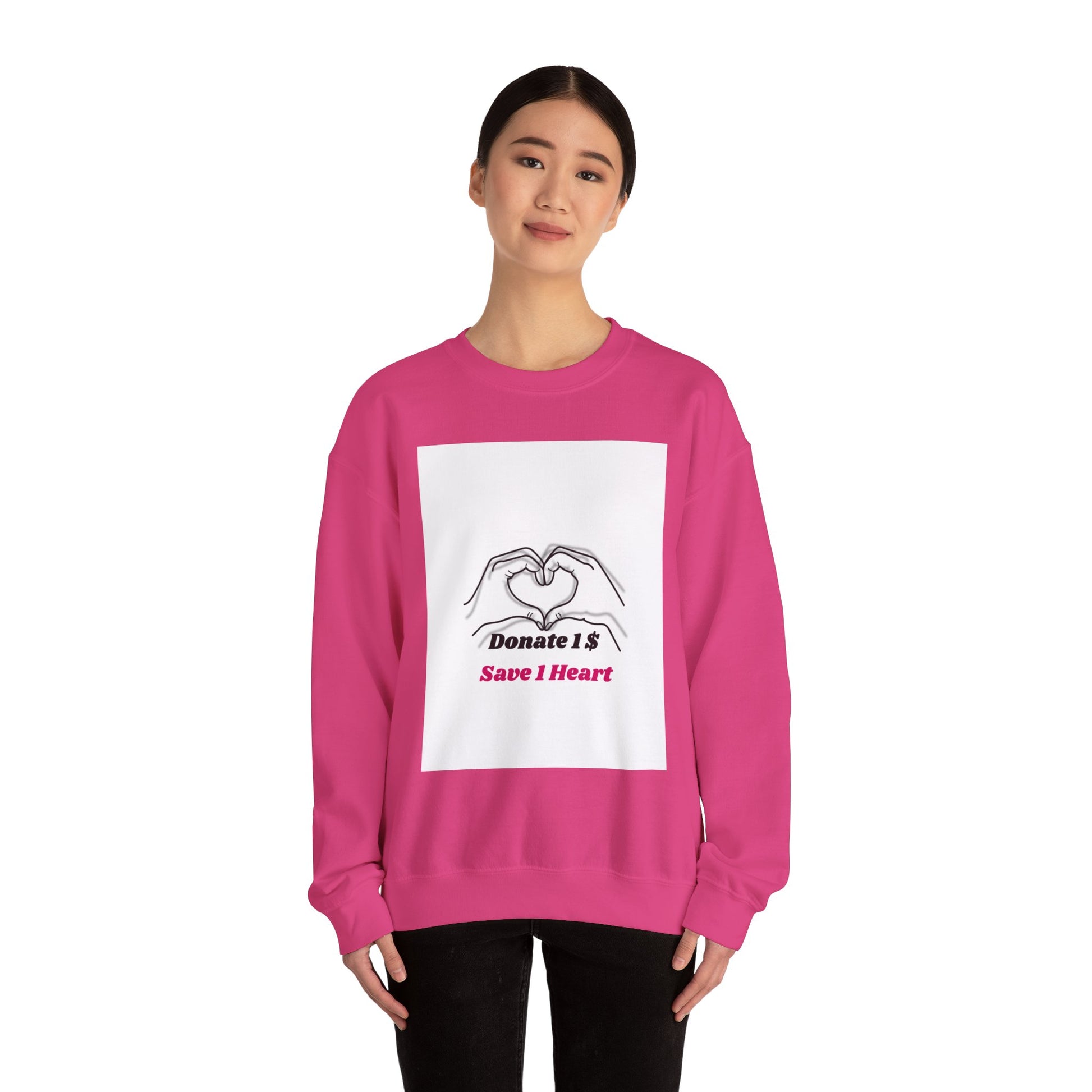 Unisex Heavy Blend™ Crewneck Sweatshirt [Donate 14 Save 1 Heart]