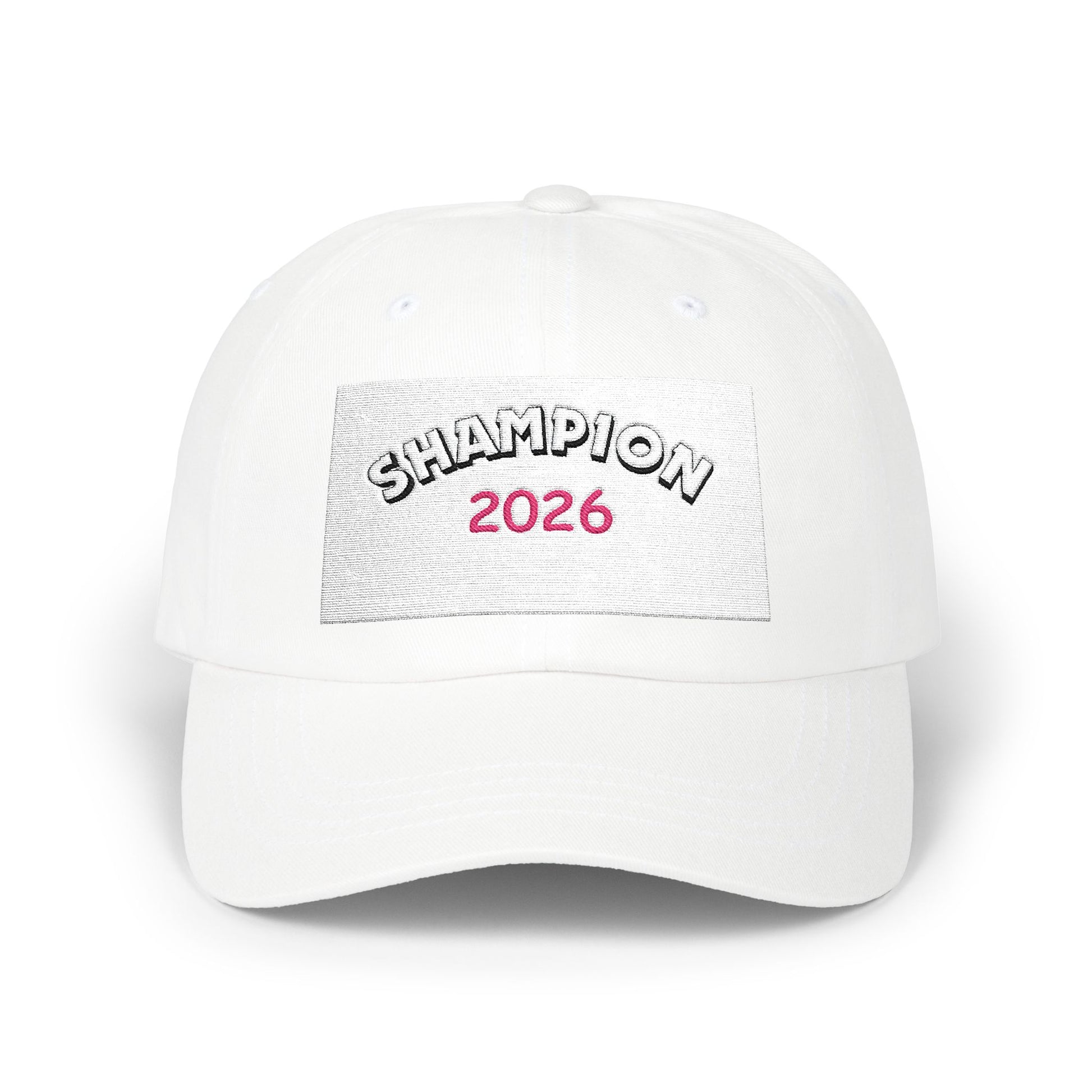 Dad Cap – "Champion 2026" Embroidered Baseball Hat
