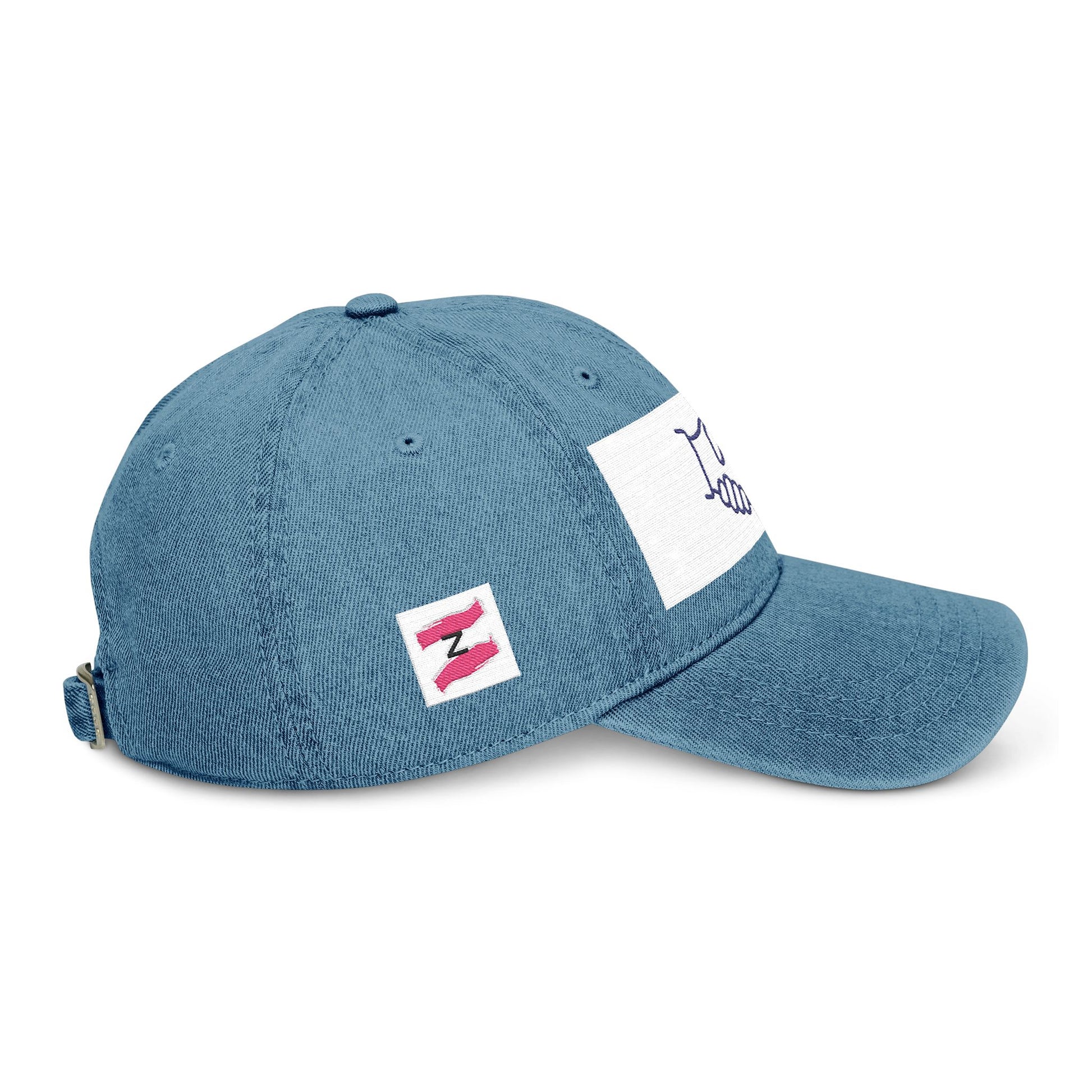 Embroidered Denim Cap with Colorful Design, Casual Hat for Everyday Wear, Stylish Accessory for Outdoor Events, Perfect Gift for Friends