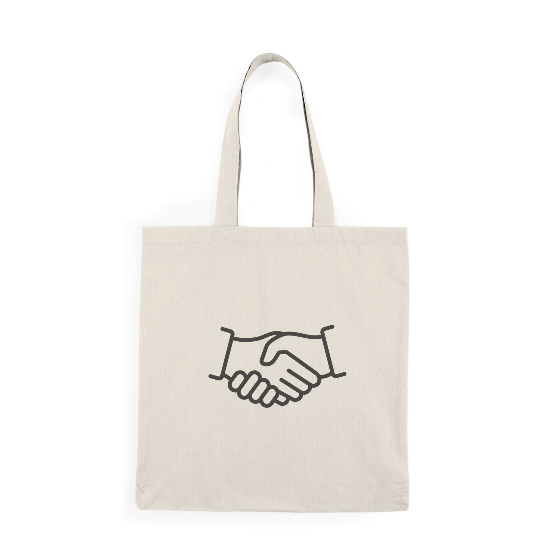 Minimalist Floral Mandala Tote — Natural Canvas Eco Shopper