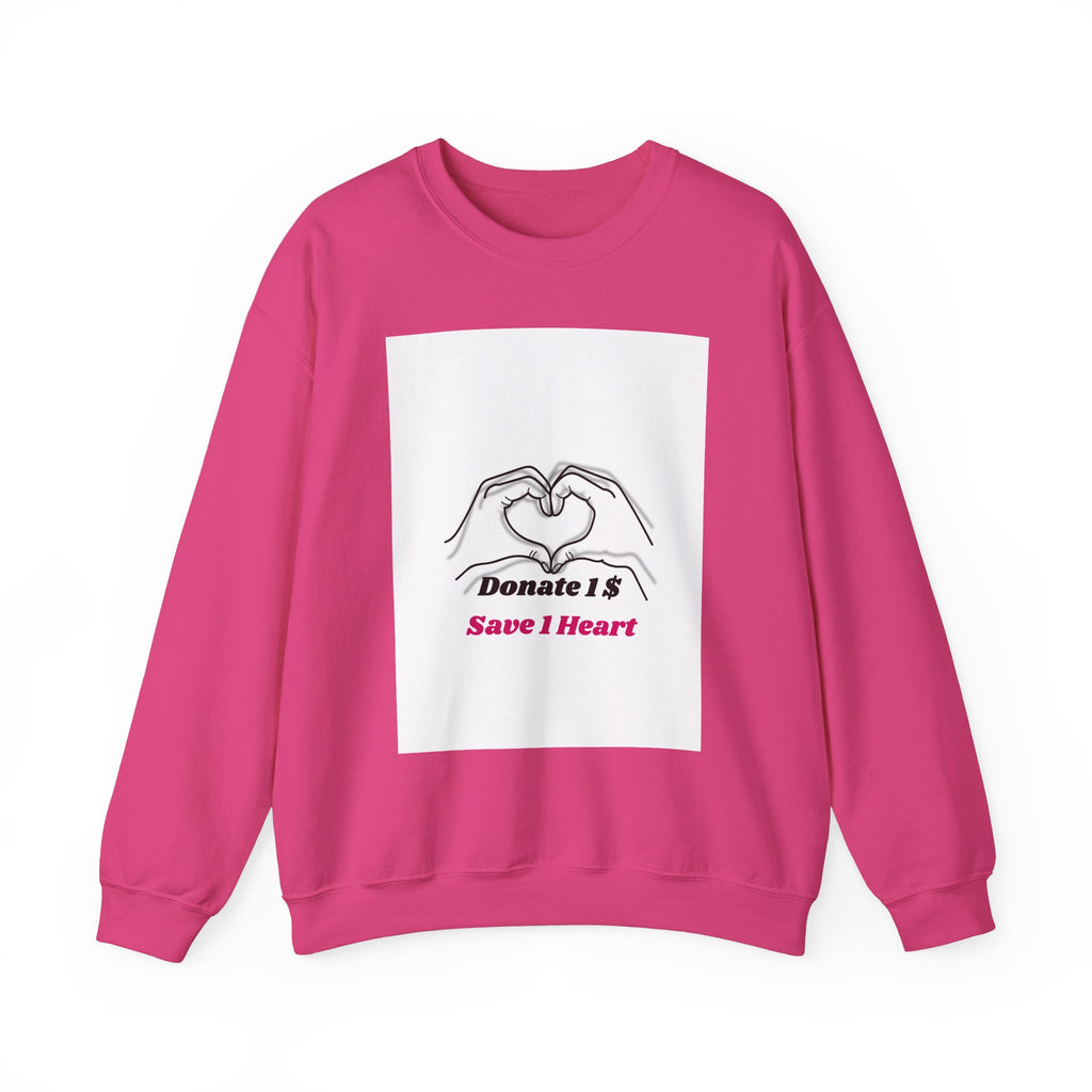 Unisex Heavy Blend™ Crewneck Sweatshirt [Donate 14 Save 1 Heart]