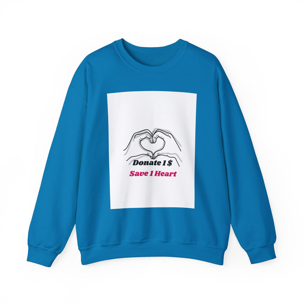 Unisex Heavy Blend™ Crewneck Sweatshirt [Donate 14 Save 1 Heart]