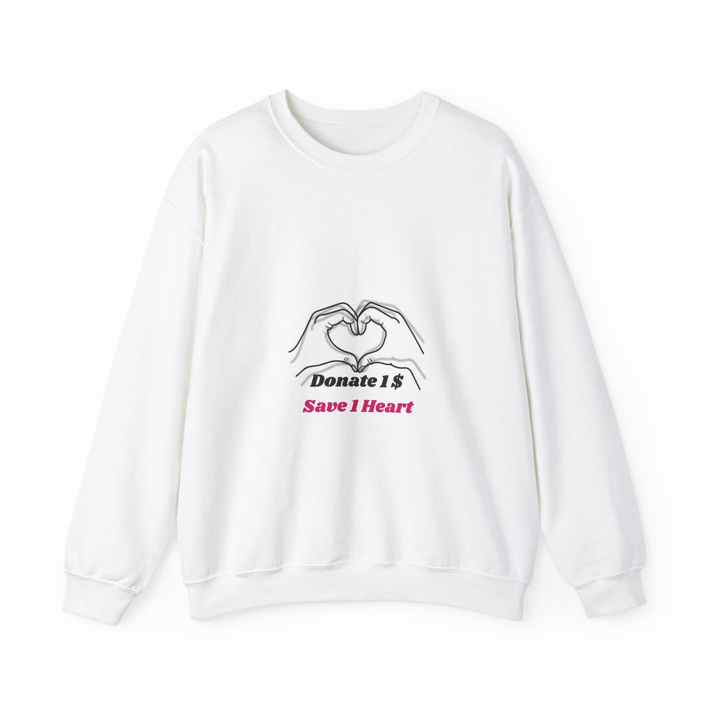 Unisex Heavy Blend™ Crewneck Sweatshirt [Donate 14 Save 1 Heart]