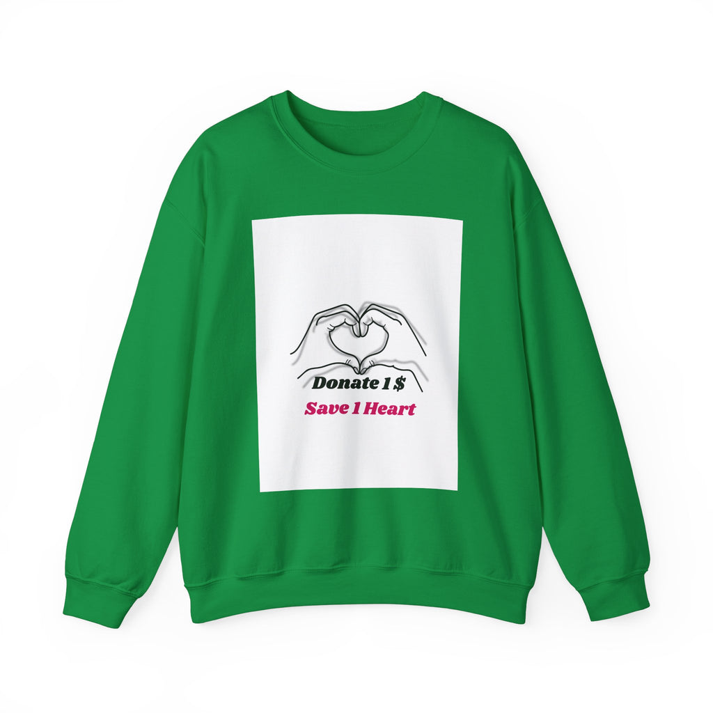 Unisex Heavy Blend™ Crewneck Sweatshirt [Donate 14 Save 1 Heart]