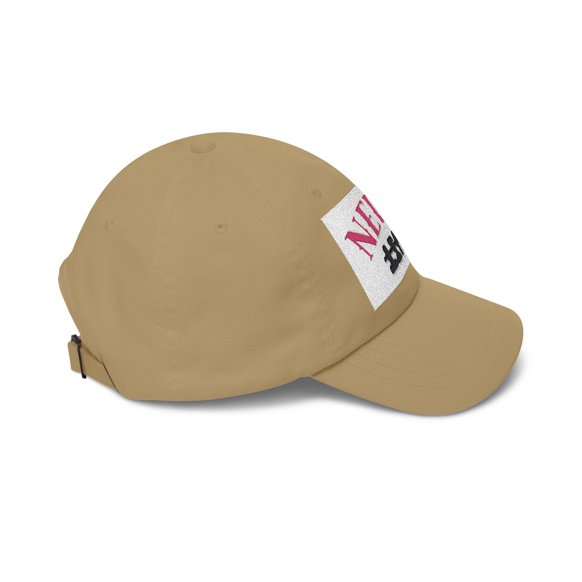Dad Cap – 'Never QUIT' Distressed Patch Embroidered Baseball Hat
