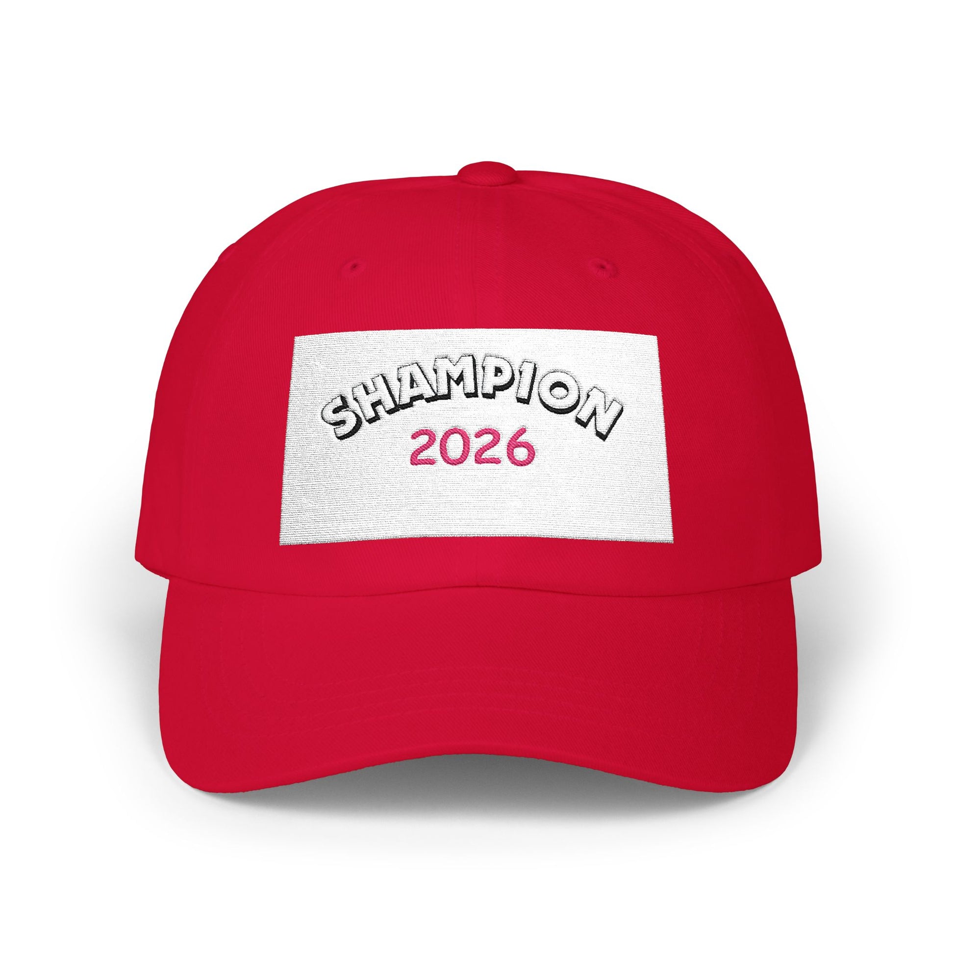 Dad Cap – "Champion 2026" Embroidered Baseball Hat