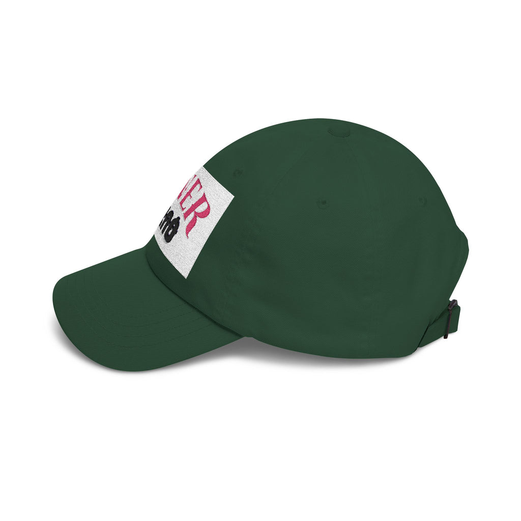 Dad Cap – 'Never QUIT' Distressed Patch Embroidered Baseball Hat