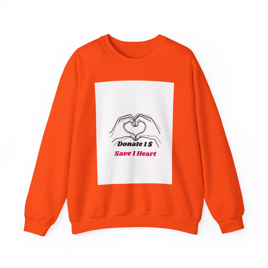 Unisex Heavy Blend™ Crewneck Sweatshirt [Donate 14 Save 1 Heart]