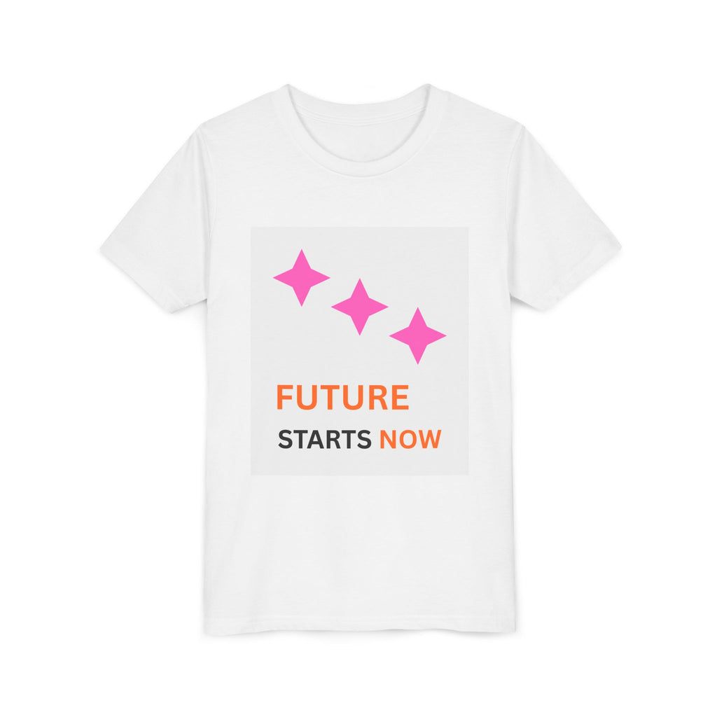 Youth Tee - "Future Starts Now" Inspirational Kids T‑Shirt, Motivational Statement Shirt for Young Dreamers