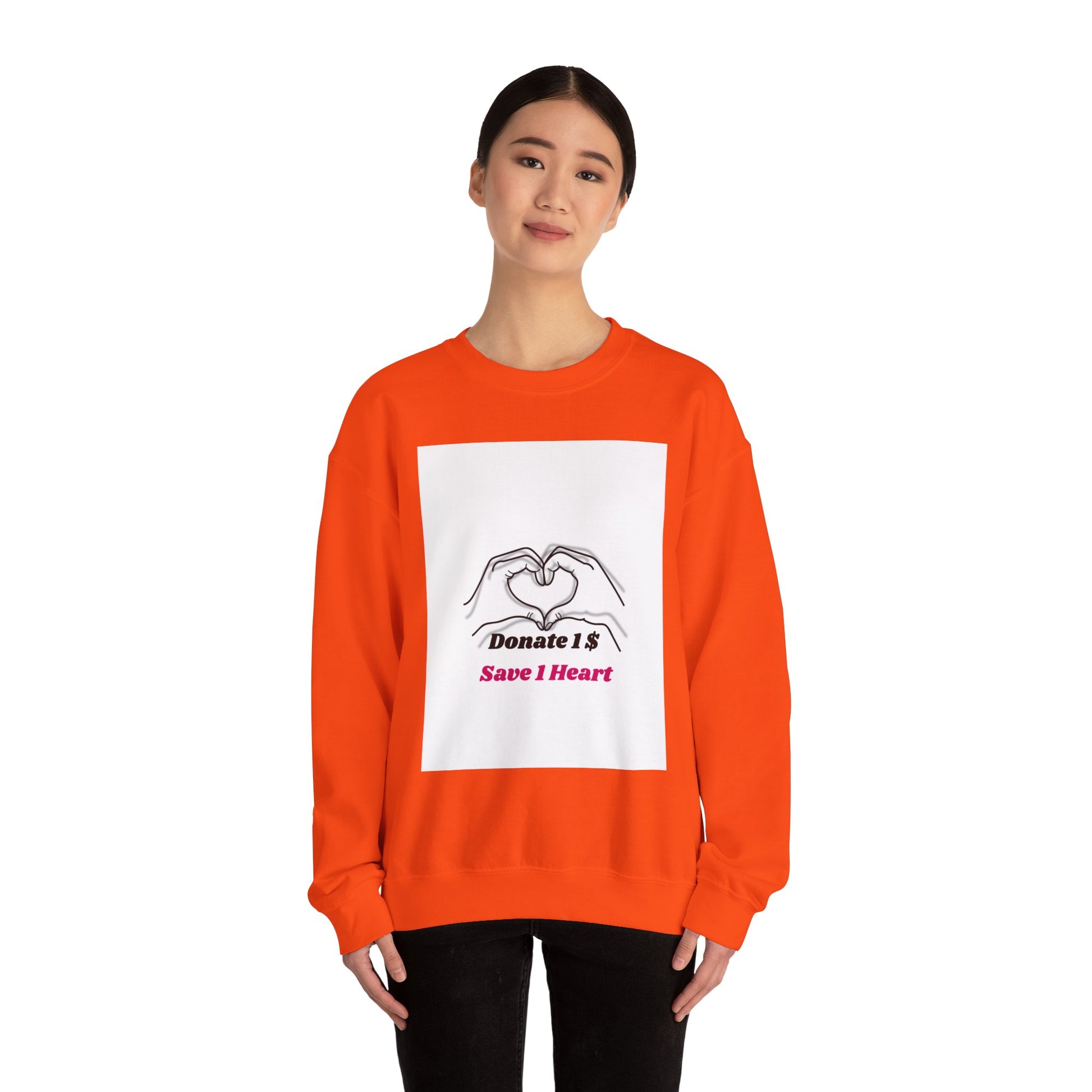 Unisex Heavy Blend™ Crewneck Sweatshirt [Donate 14 Save 1 Heart]