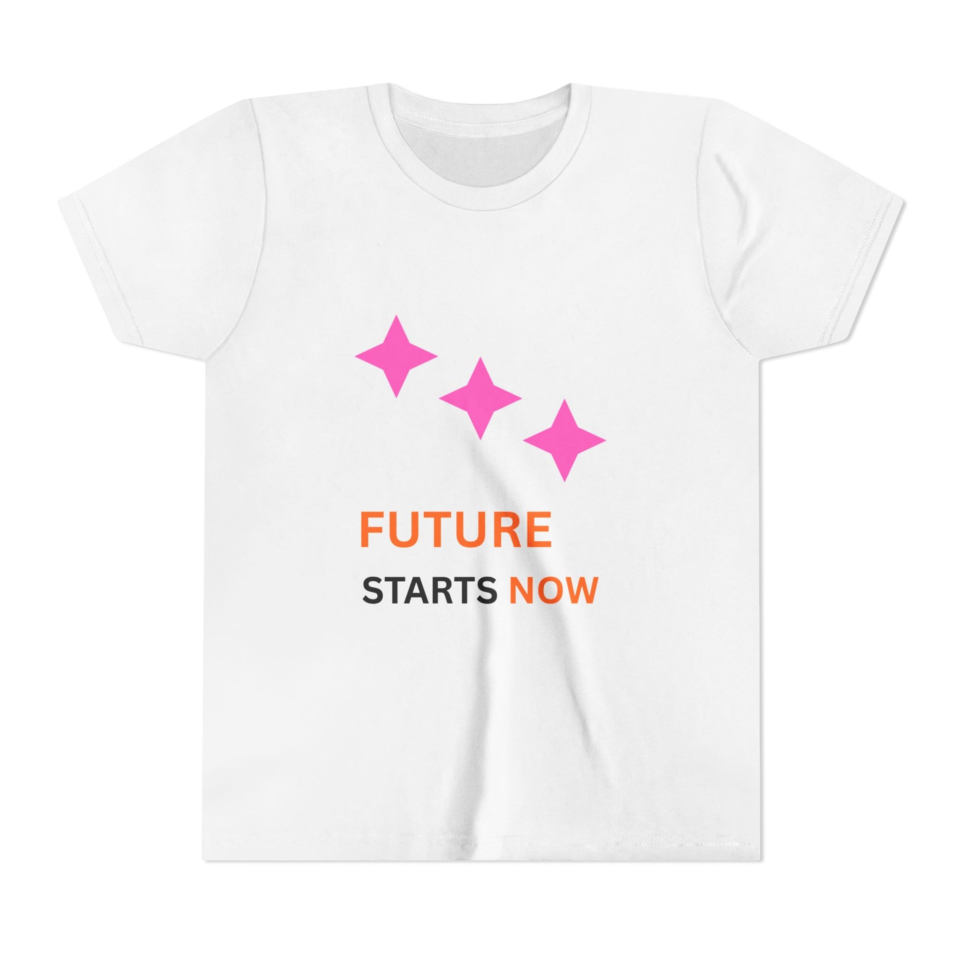 Youth Tee - "Future Starts Now" Inspirational Kids T‑Shirt, Motivational Statement Shirt for Young Dreamers