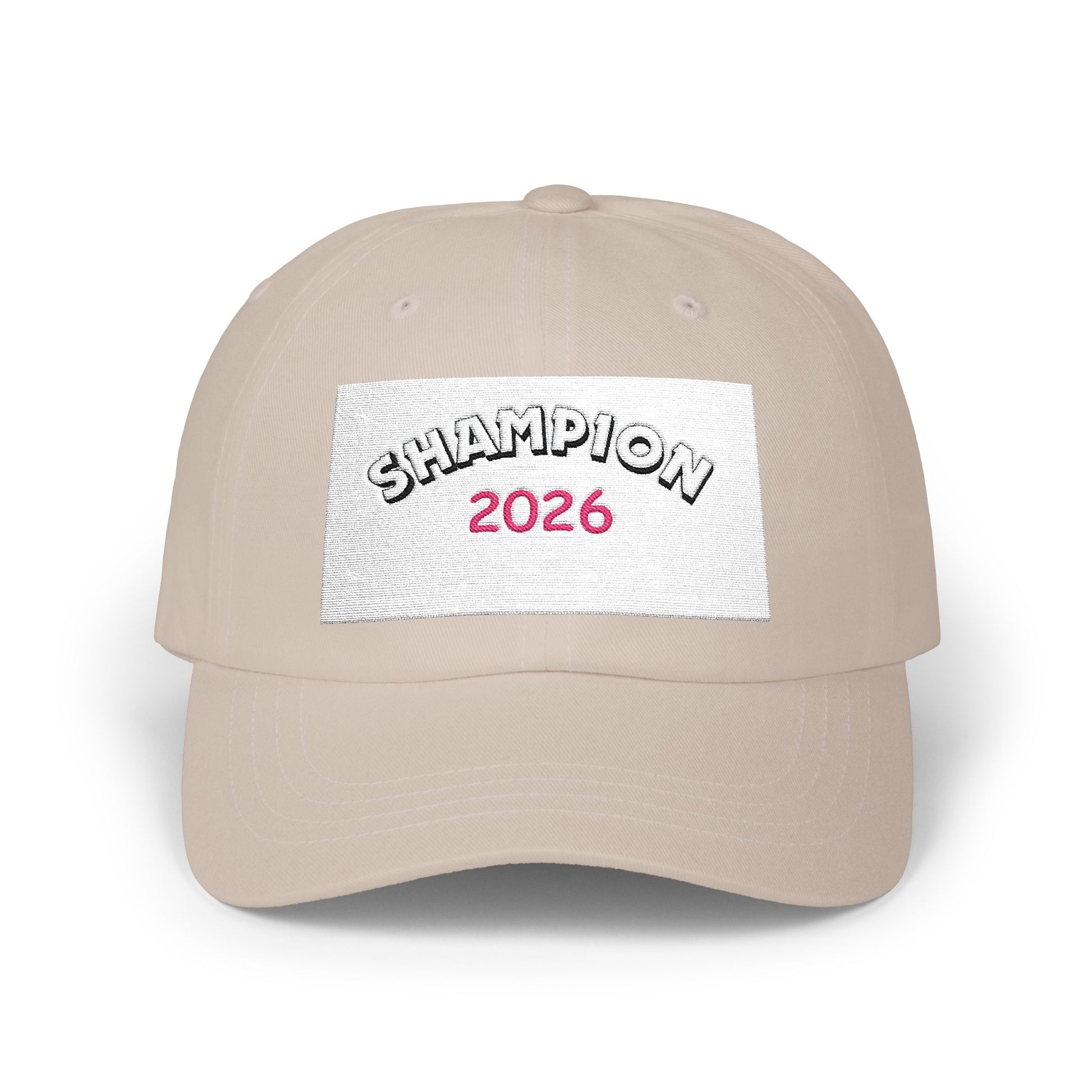 Dad Cap – "Champion 2026" Embroidered Baseball Hat