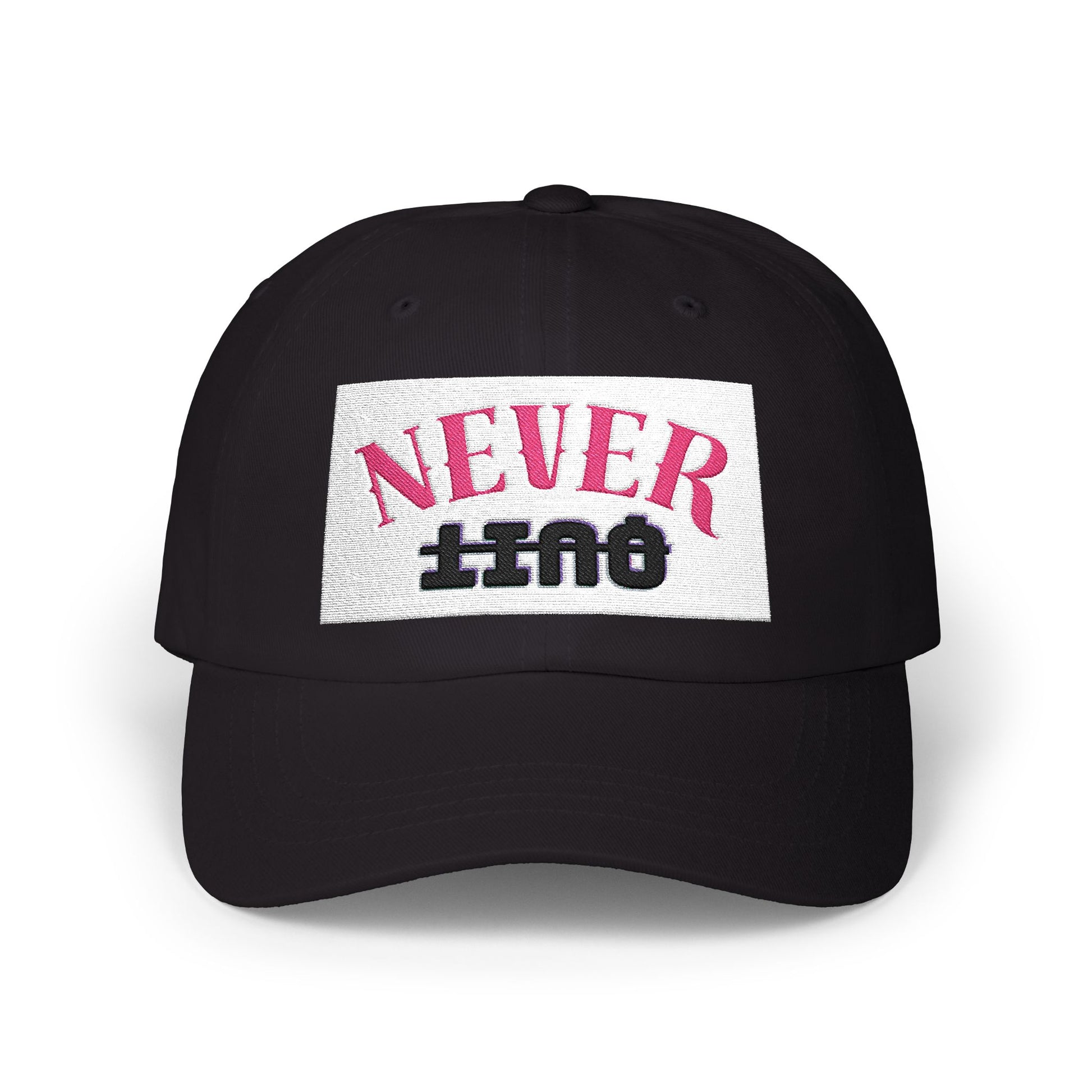 Dad Cap – 'Never QUIT' Distressed Patch Embroidered Baseball Hat