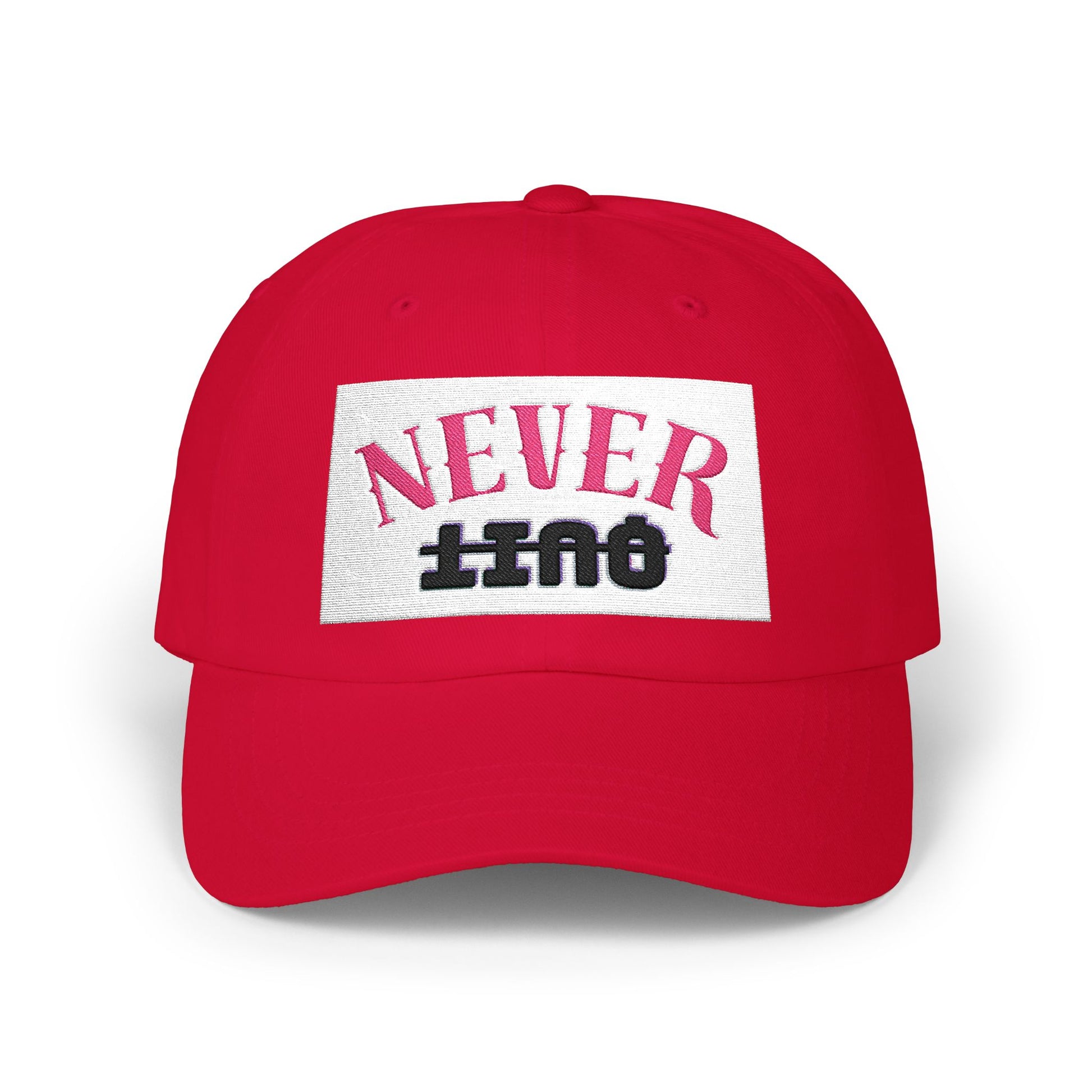 Dad Cap – 'Never QUIT' Distressed Patch Embroidered Baseball Hat