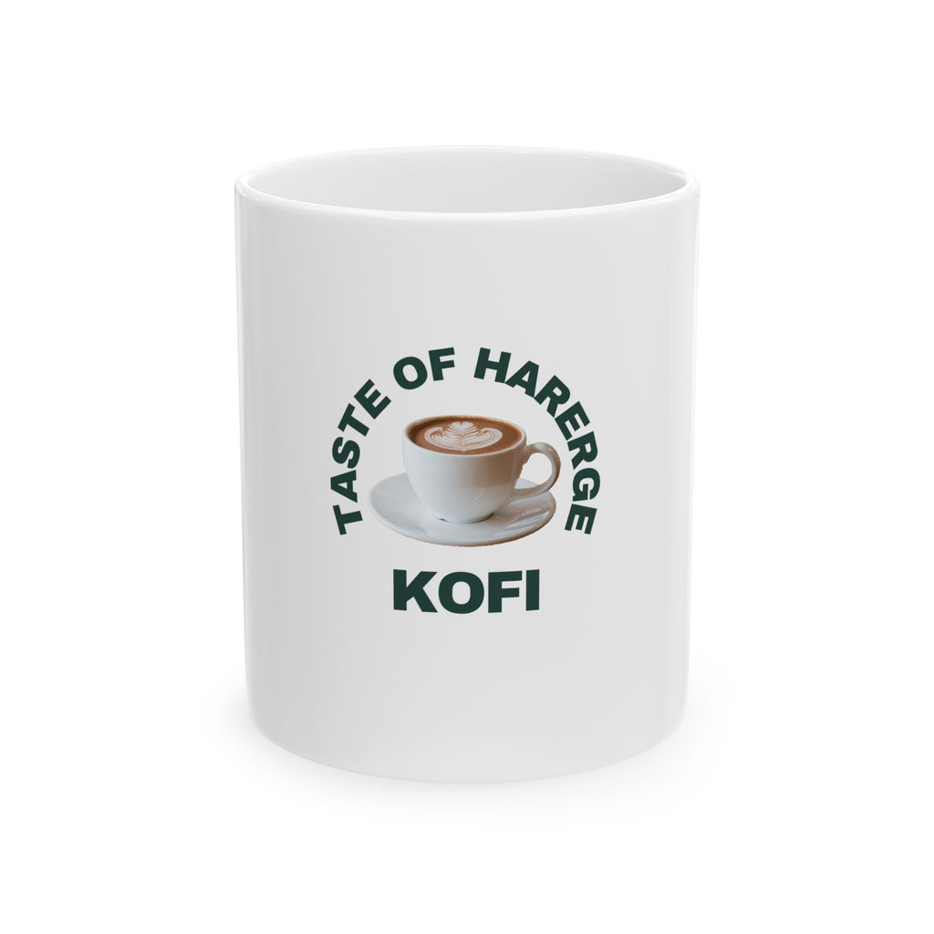Coffee Lover's Ceramic Mug - Taste of Harerge Kofi, Gift for Coffee Enthusiasts, Tea Drinkers, Home Decor, Office Mug
