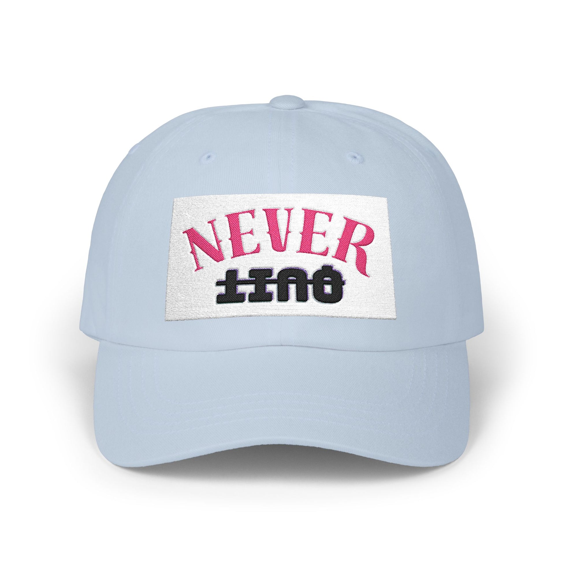 Dad Cap – 'Never QUIT' Distressed Patch Embroidered Baseball Hat