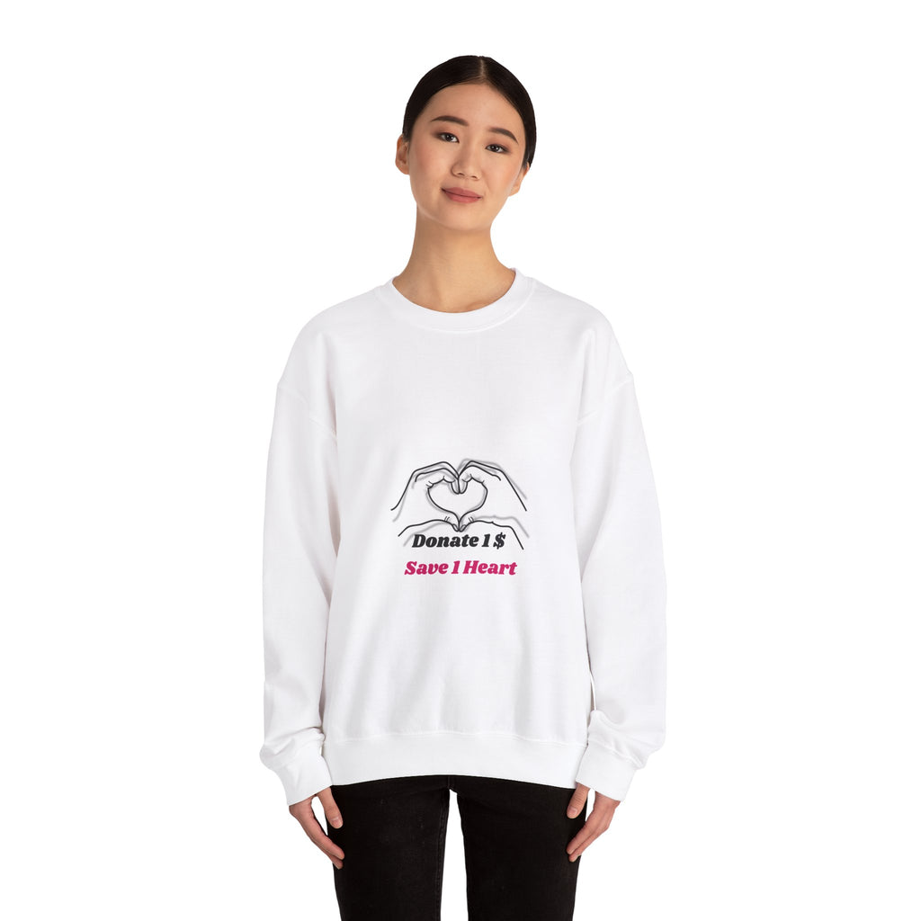Unisex Heavy Blend™ Crewneck Sweatshirt [Donate 14 Save 1 Heart]