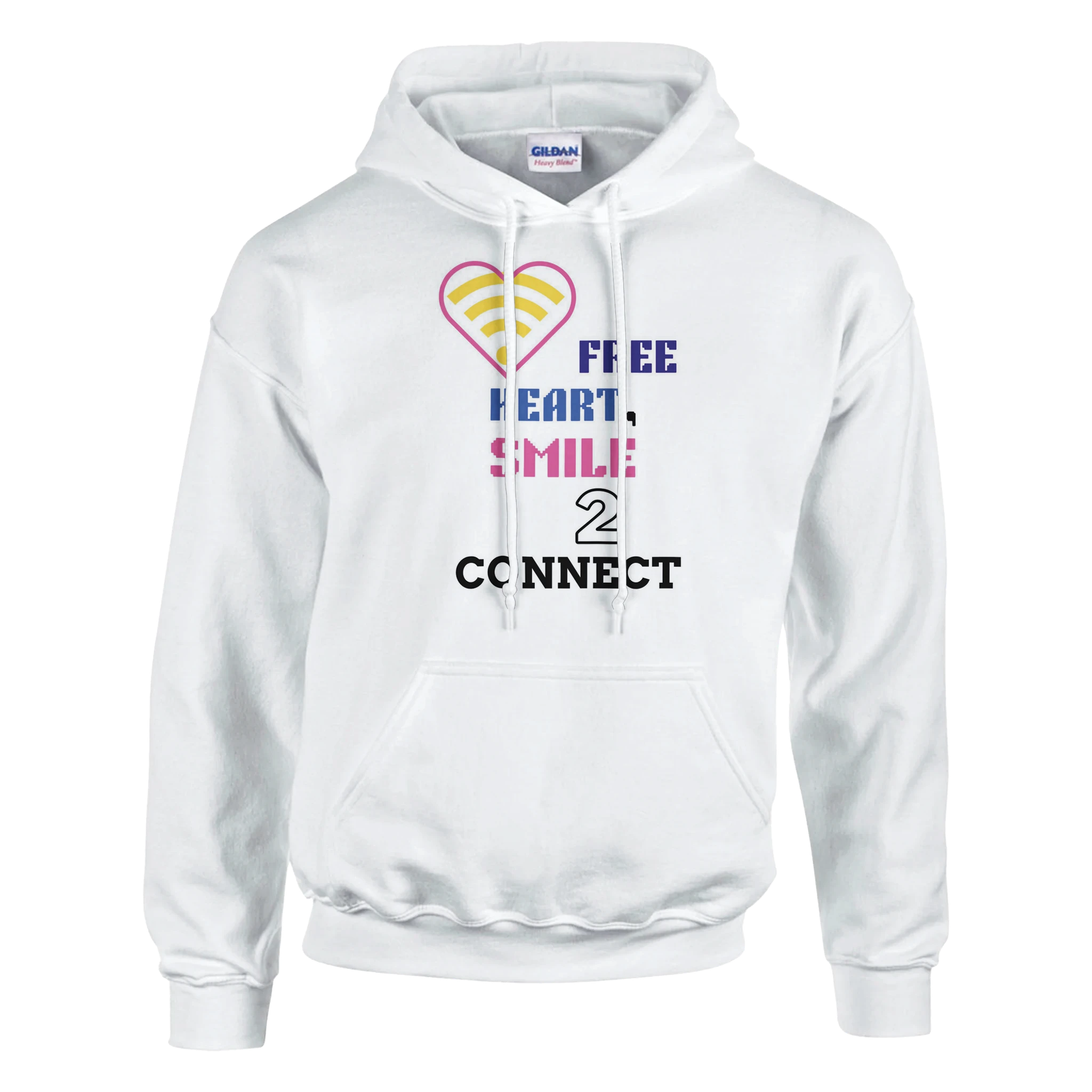 Classic Unisex Pullover Hoodie | Gildan® 18500 White