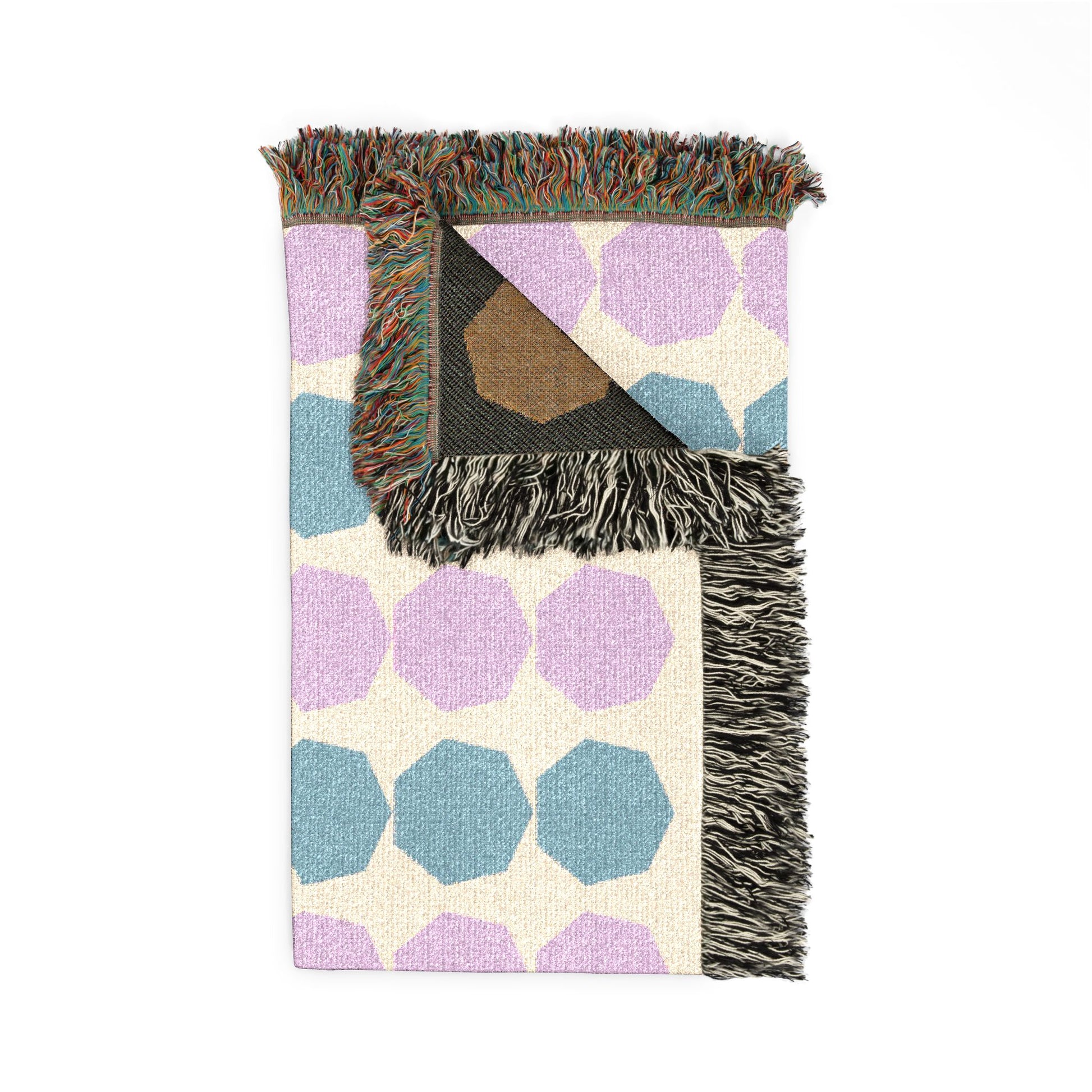 Woven Blanket — Midcentury Dot Pattern Throw Blanket (Pastel & Dark Options)