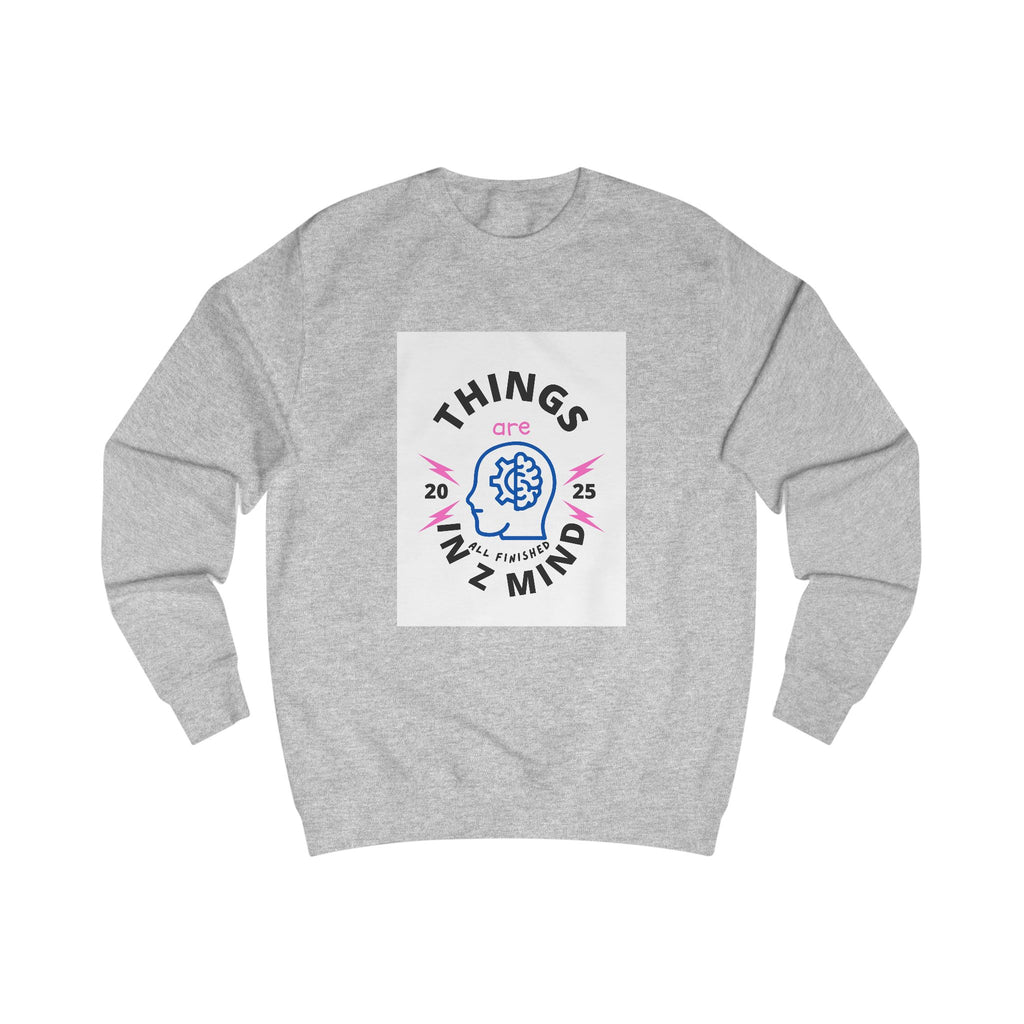 Mindful Unisex Sweatshirt - Cozy Thoughts, Perfect Gift for Mental Wellness, Casual Wear, Self-Care, Everyday Comfort
