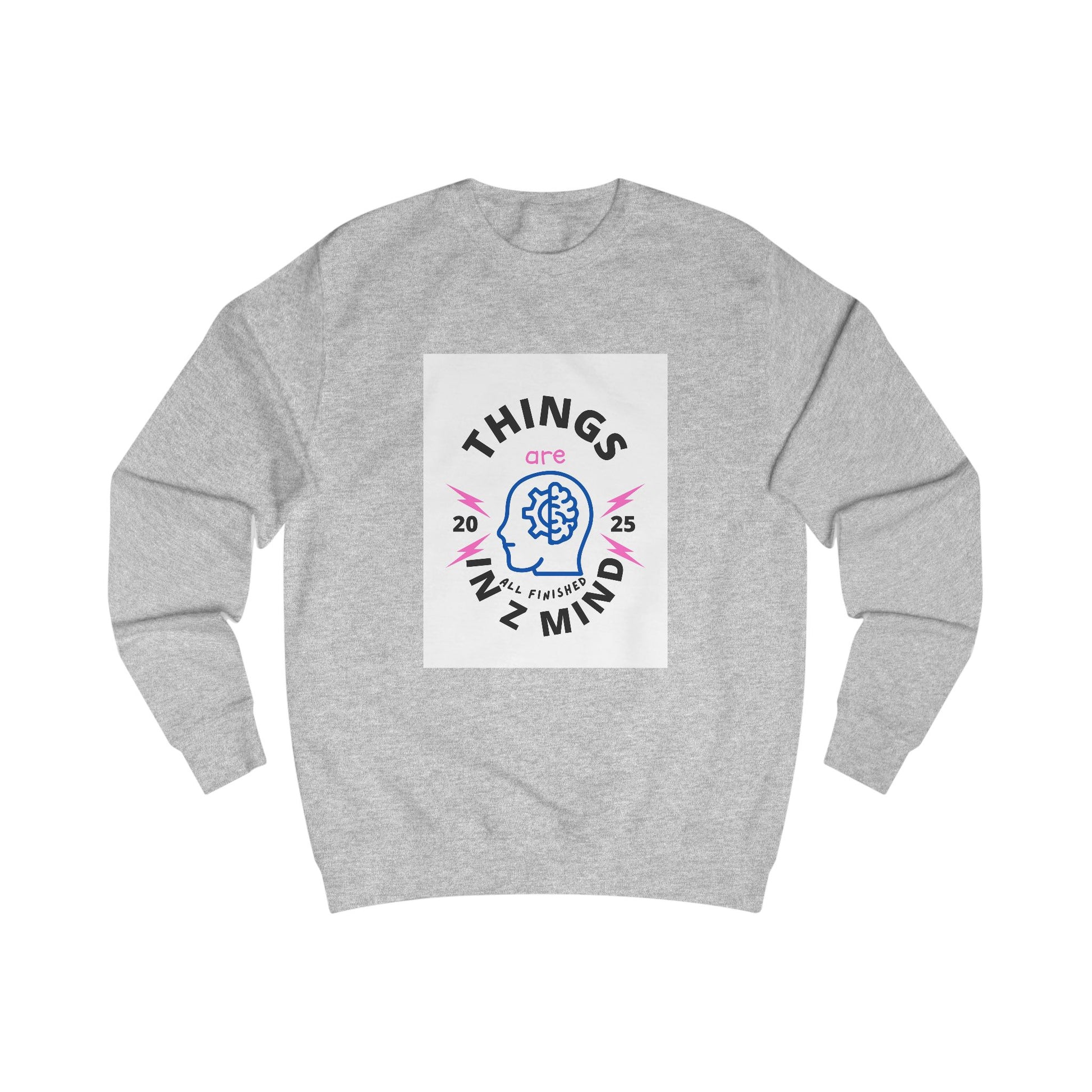 Mindful Unisex Sweatshirt - Cozy Thoughts, Perfect Gift for Mental Wellness, Casual Wear, Self-Care, Everyday Comfort