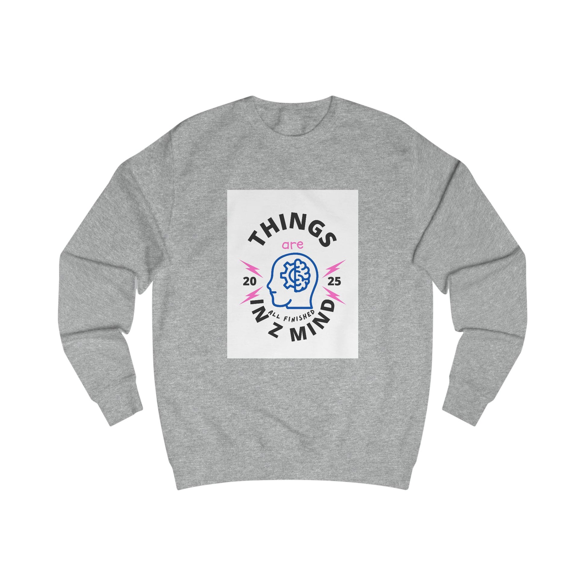 Mindful Unisex Sweatshirt - Cozy Thoughts, Perfect Gift for Mental Wellness, Casual Wear, Self-Care, Everyday Comfort