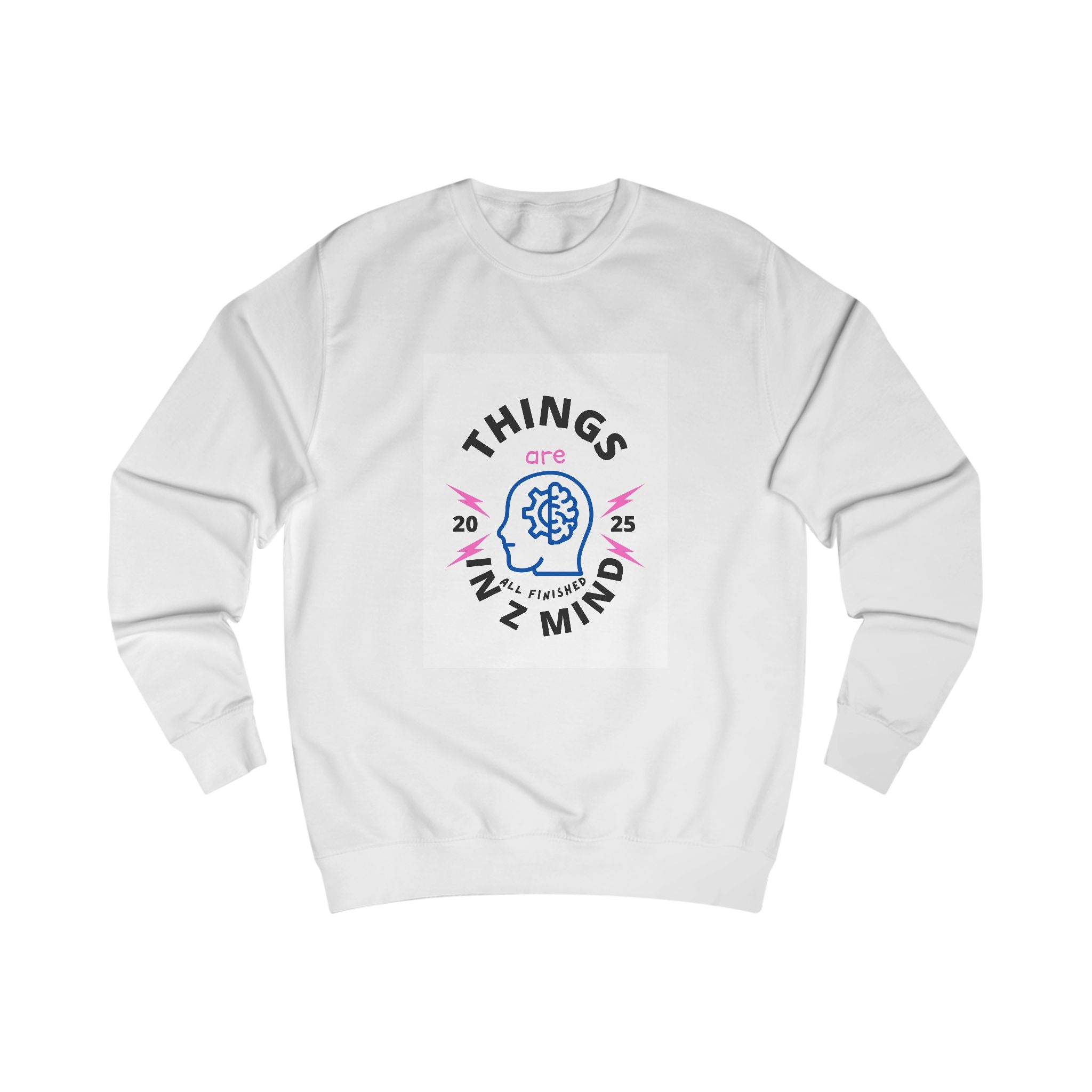 Mindful Unisex Sweatshirt - Cozy Thoughts, Perfect Gift for Mental Wellness, Casual Wear, Self-Care, Everyday Comfort