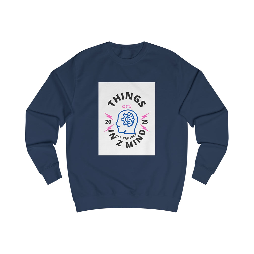 Mindful Unisex Sweatshirt - Cozy Thoughts, Perfect Gift for Mental Wellness, Casual Wear, Self-Care, Everyday Comfort