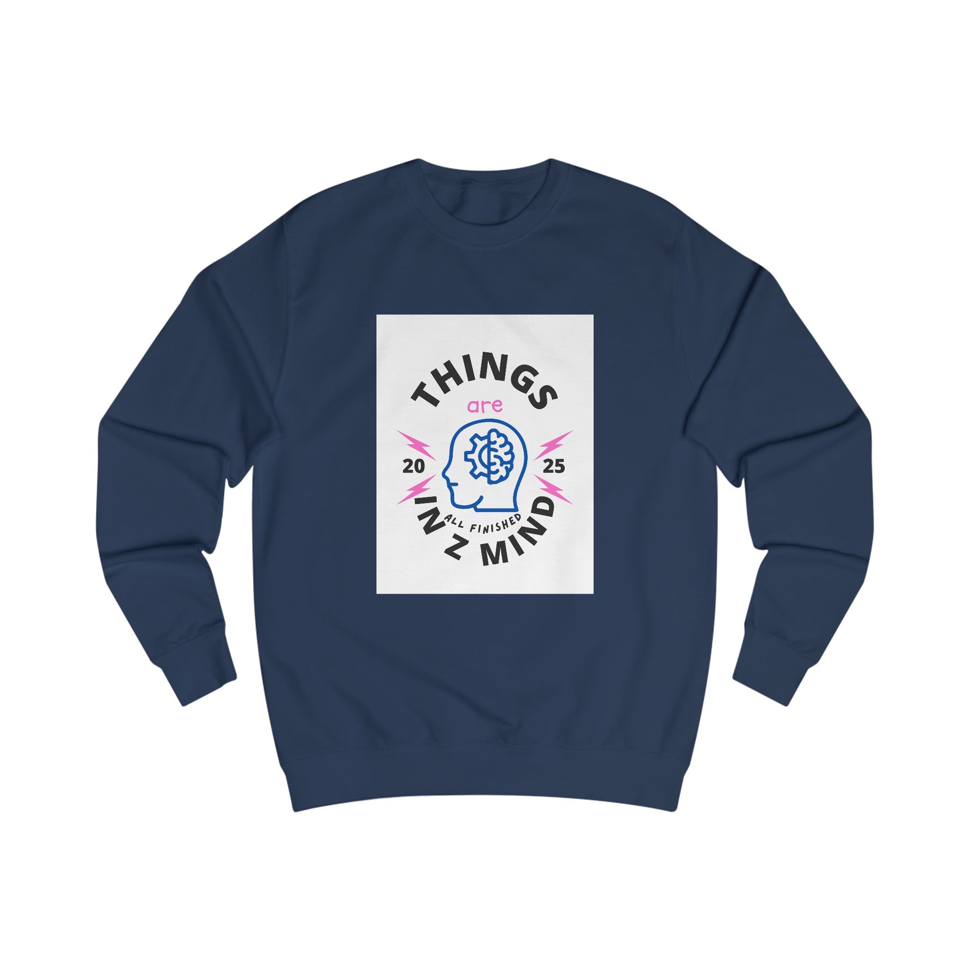 Mindful Unisex Sweatshirt - Cozy Thoughts, Perfect Gift for Mental Wellness, Casual Wear, Self-Care, Everyday Comfort