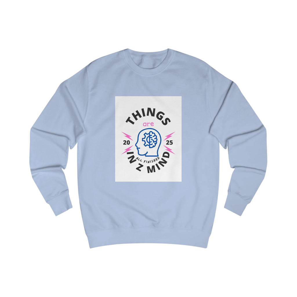 Mindful Unisex Sweatshirt - Cozy Thoughts, Perfect Gift for Mental Wellness, Casual Wear, Self-Care, Everyday Comfort