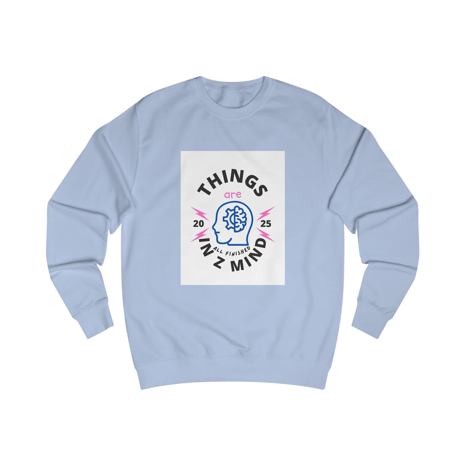Mindful Unisex Sweatshirt - Cozy Thoughts, Perfect Gift for Mental Wellness, Casual Wear, Self-Care, Everyday Comfort