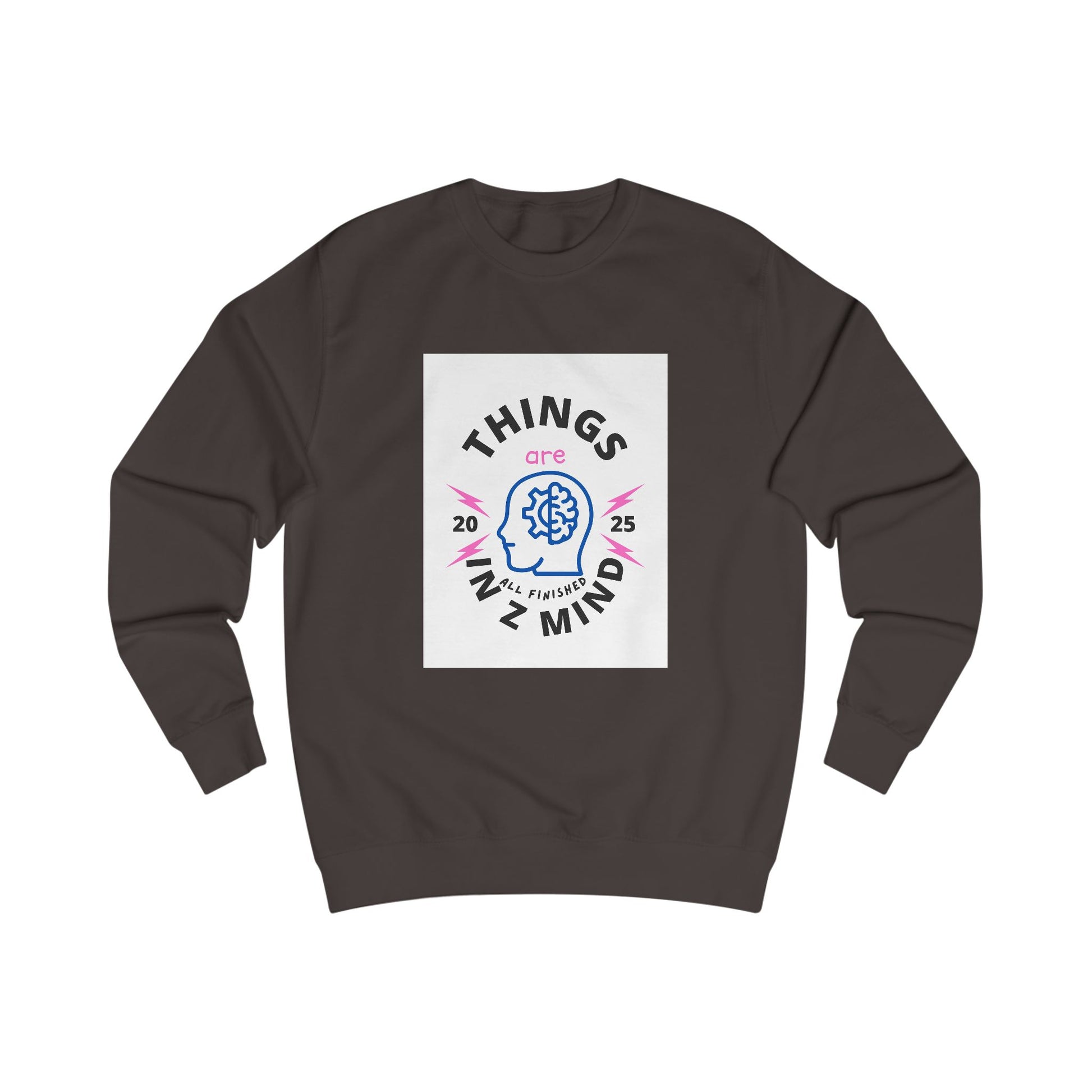 Mindful Unisex Sweatshirt - Cozy Thoughts, Perfect Gift for Mental Wellness, Casual Wear, Self-Care, Everyday Comfort