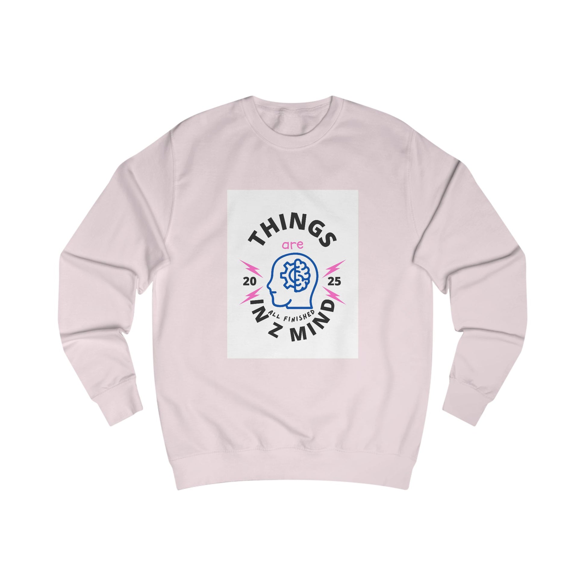 Mindful Unisex Sweatshirt - Cozy Thoughts, Perfect Gift for Mental Wellness, Casual Wear, Self-Care, Everyday Comfort