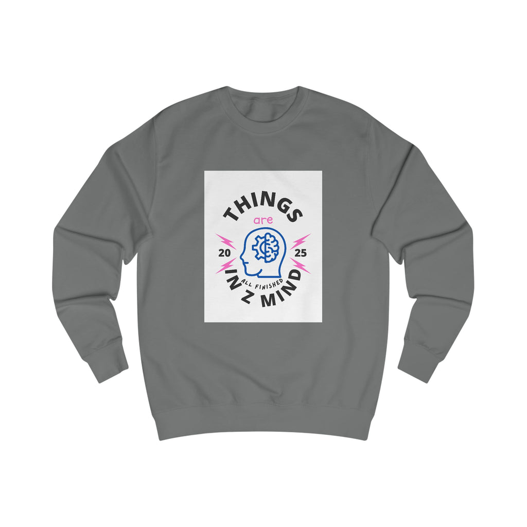 Mindful Unisex Sweatshirt - Cozy Thoughts, Perfect Gift for Mental Wellness, Casual Wear, Self-Care, Everyday Comfort