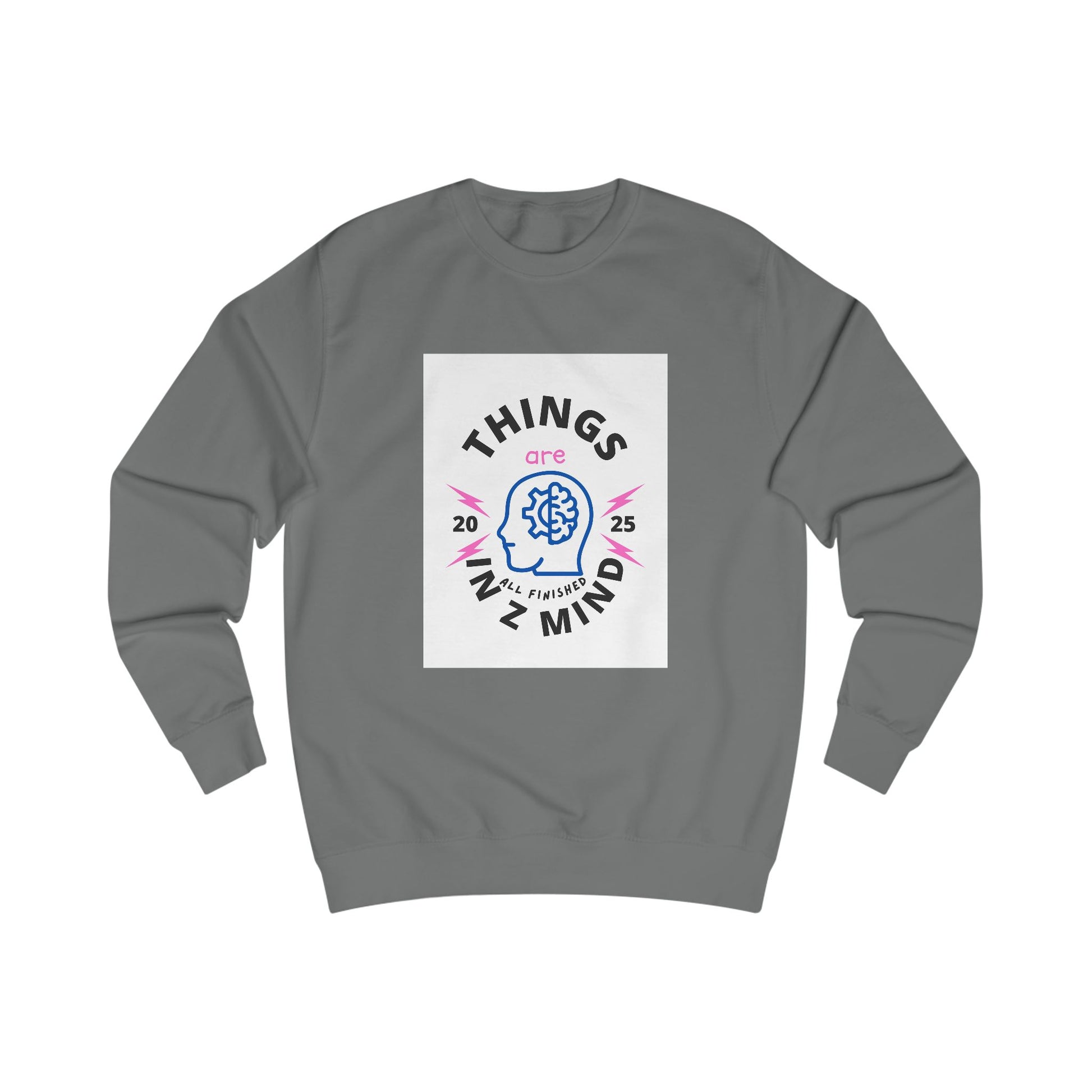 Mindful Unisex Sweatshirt - Cozy Thoughts, Perfect Gift for Mental Wellness, Casual Wear, Self-Care, Everyday Comfort