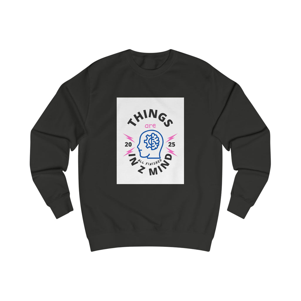 Mindful Unisex Sweatshirt - Cozy Thoughts, Perfect Gift for Mental Wellness, Casual Wear, Self-Care, Everyday Comfort