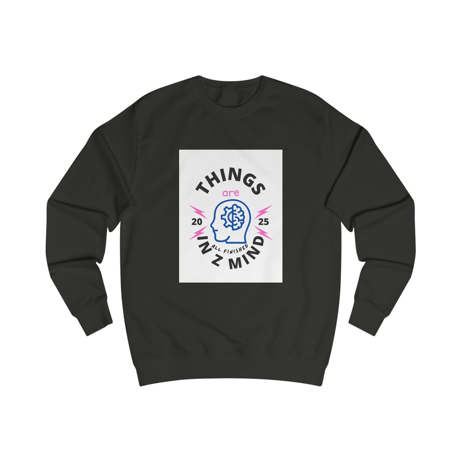 Mindful Unisex Sweatshirt - Cozy Thoughts, Perfect Gift for Mental Wellness, Casual Wear, Self-Care, Everyday Comfort