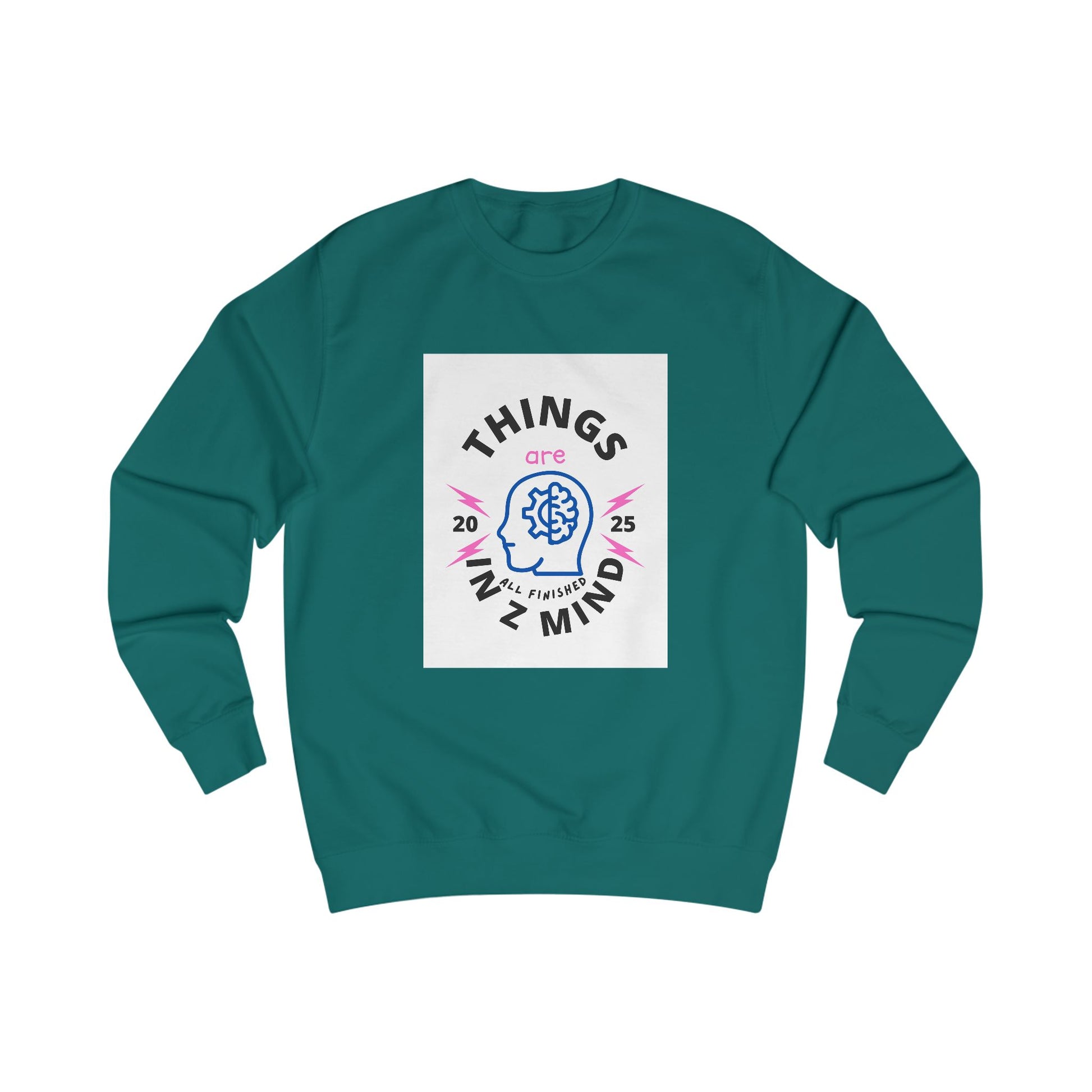 Mindful Unisex Sweatshirt - Cozy Thoughts, Perfect Gift for Mental Wellness, Casual Wear, Self-Care, Everyday Comfort