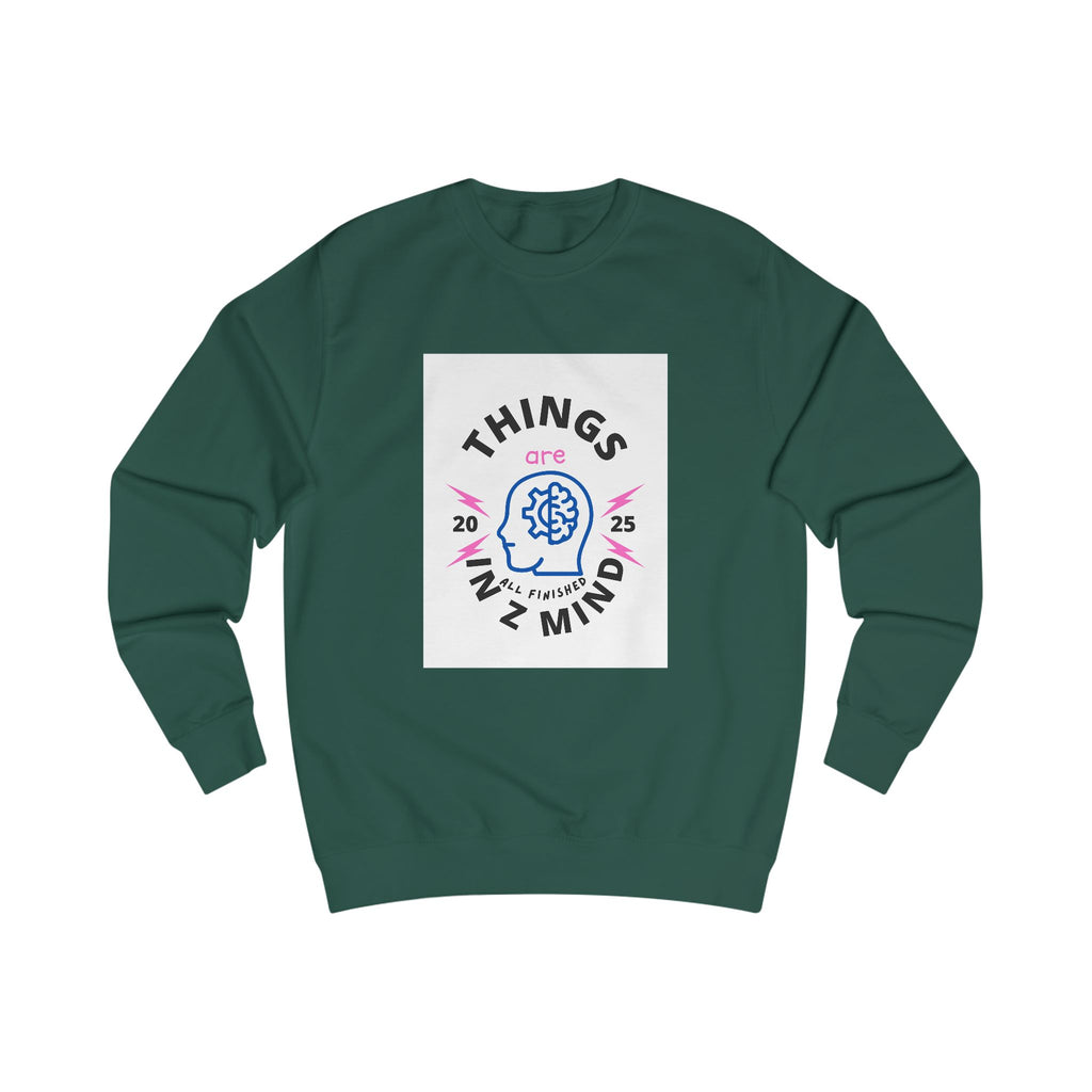 Mindful Unisex Sweatshirt - Cozy Thoughts, Perfect Gift for Mental Wellness, Casual Wear, Self-Care, Everyday Comfort