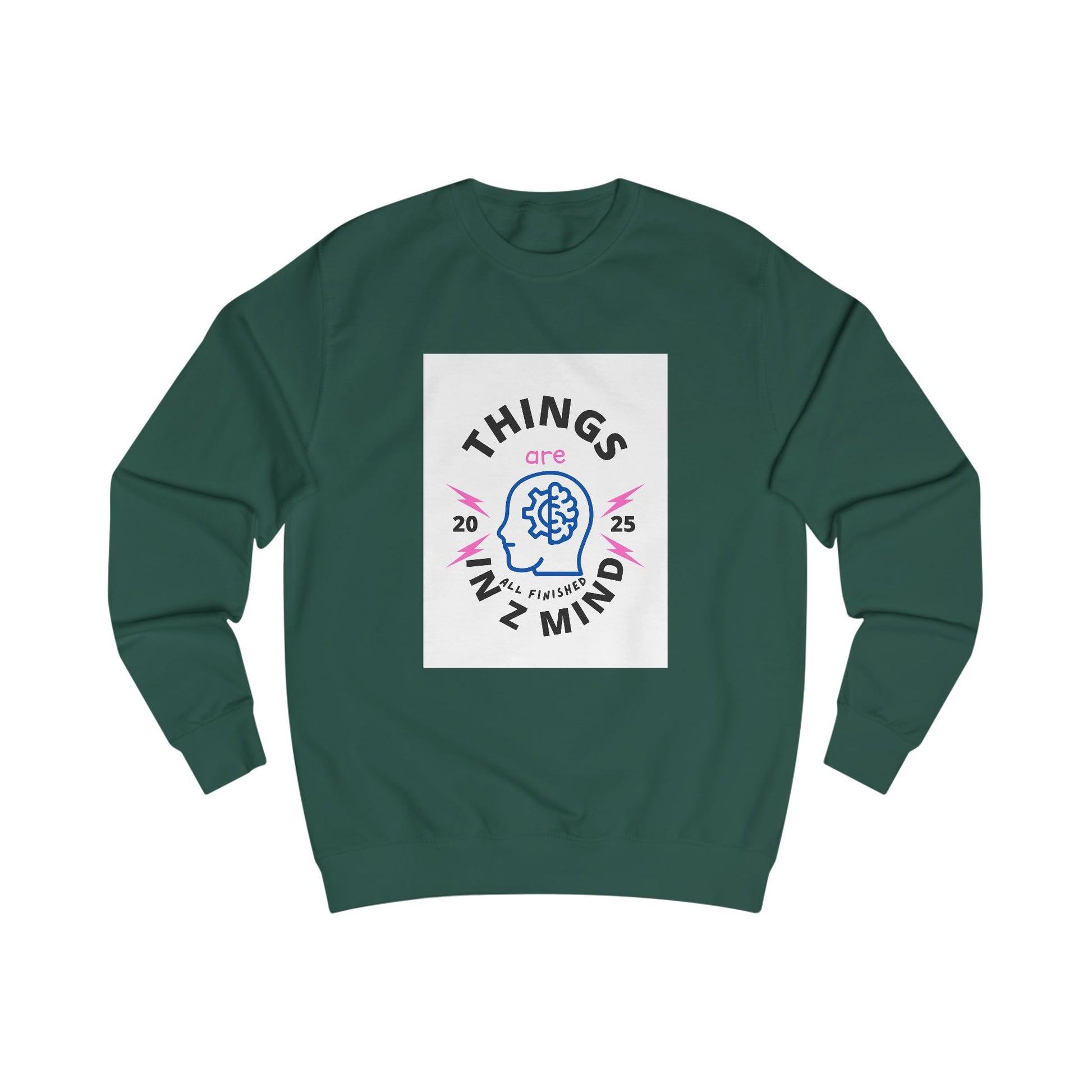 Mindful Unisex Sweatshirt - Cozy Thoughts, Perfect Gift for Mental Wellness, Casual Wear, Self-Care, Everyday Comfort