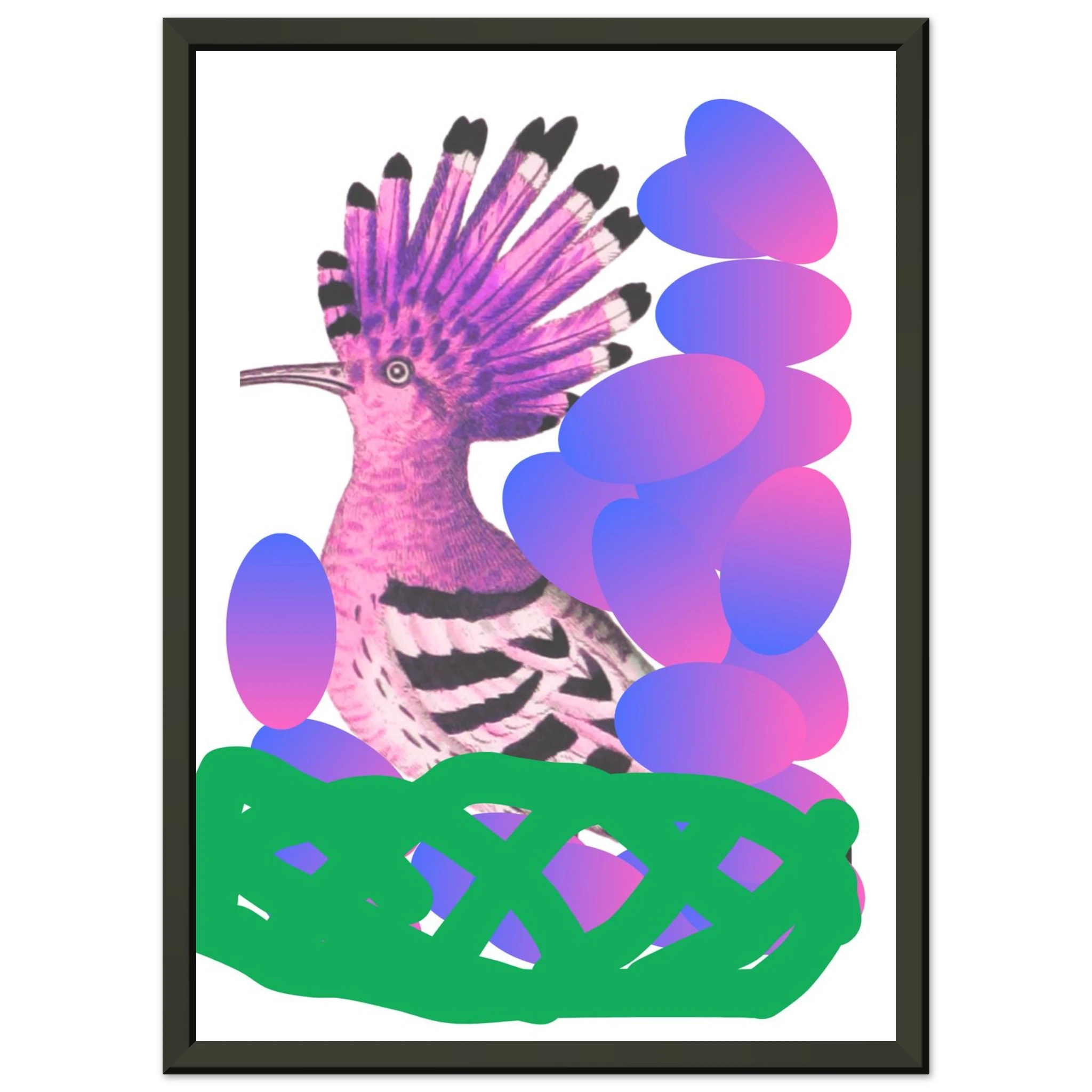 Lucky Bird  / Premium Semi-Glossy Paper Metal Framed Poster